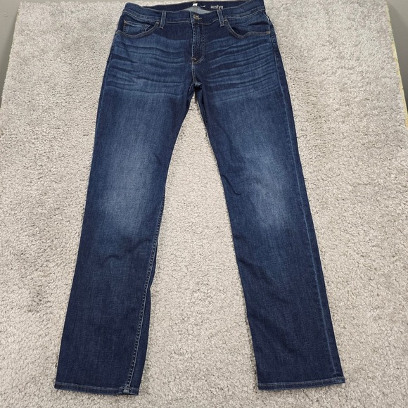 7 For All Mankind Austyn Jeans Medium Wash Straight Leg Men’s 36x33 - Picture 1 of 13